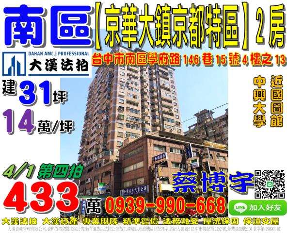 南區京華大鎮法拍屋