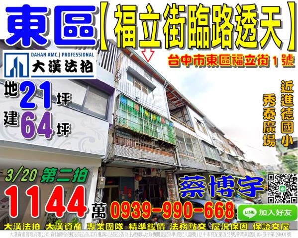 東區福立街法拍屋透天