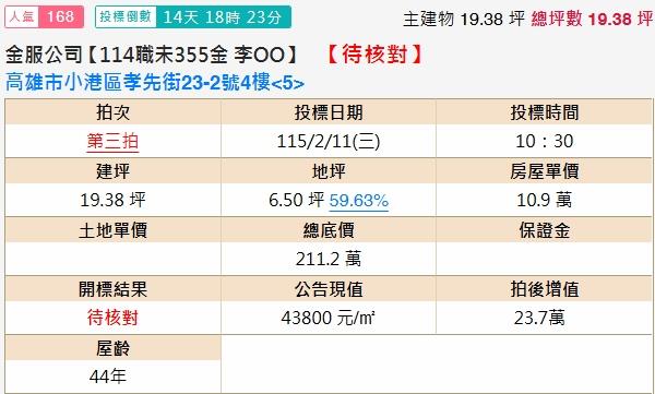 高雄小港法拍公寓-2