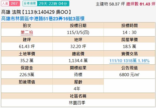 高雄林園透天法拍-2