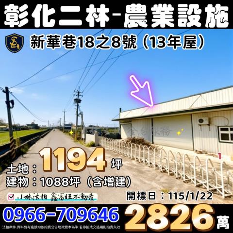 彰化二林農地農業設施法拍-1