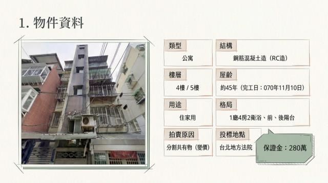 台北法拍公寓-1