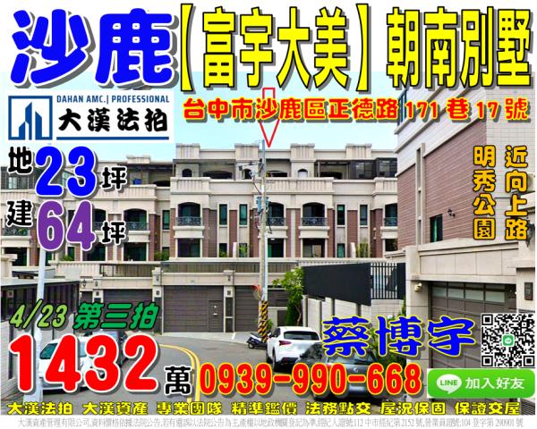 沙鹿區正德路富宇大美