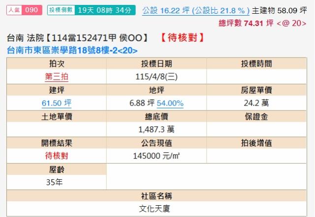 台南東區法拍大樓-2