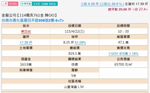 台南善化法拍大樓-2