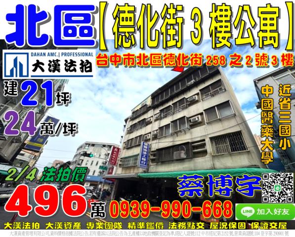 北區法拍屋德化街公寓