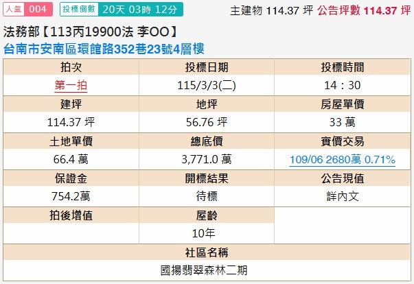 台南安南法拍透天-2