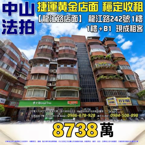 中山區店面拍賣-1