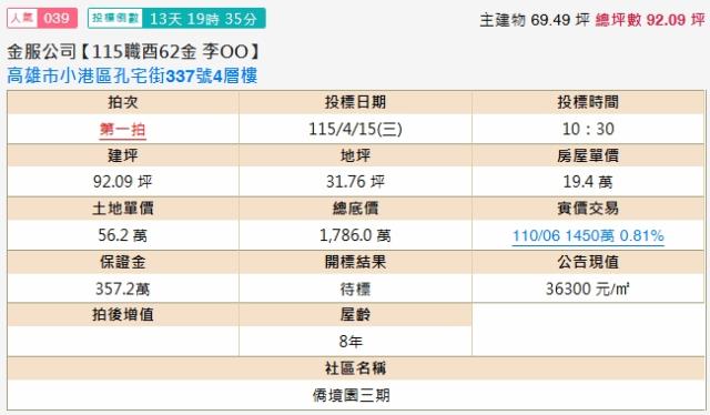 高雄小港透天法拍-2