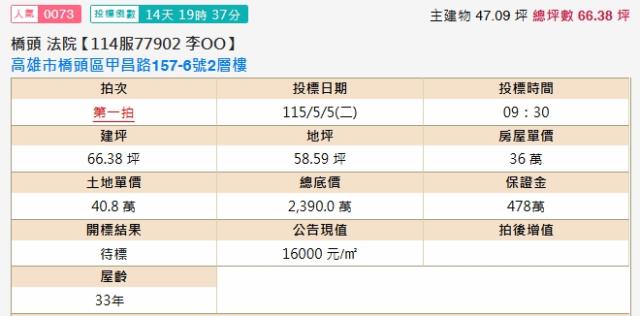 高雄橋頭法拍透天-2