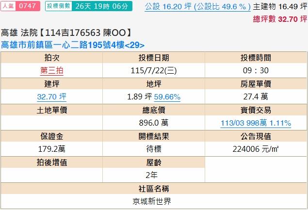 前鎮大樓法拍-2