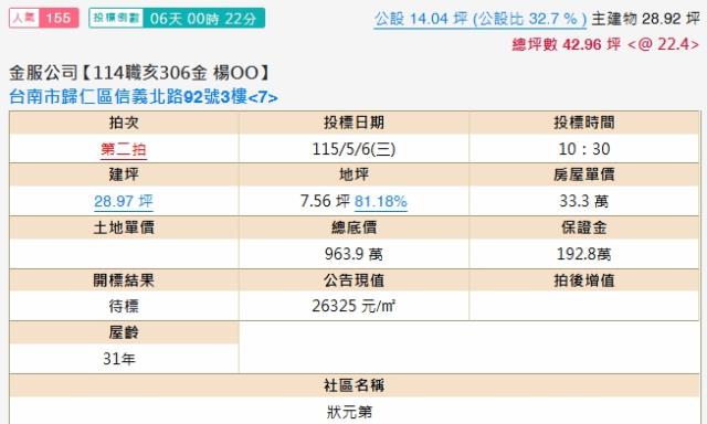 台南大樓法拍-2