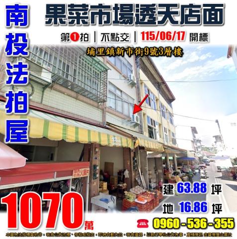 南投埔里透天法拍-1