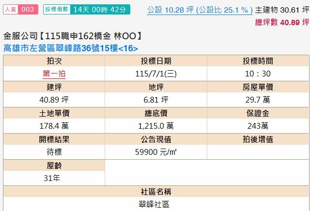 高雄左營法拍大樓-2