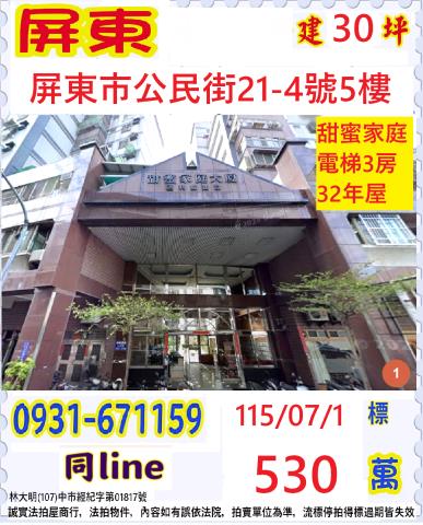 屏東法拍華廈-1