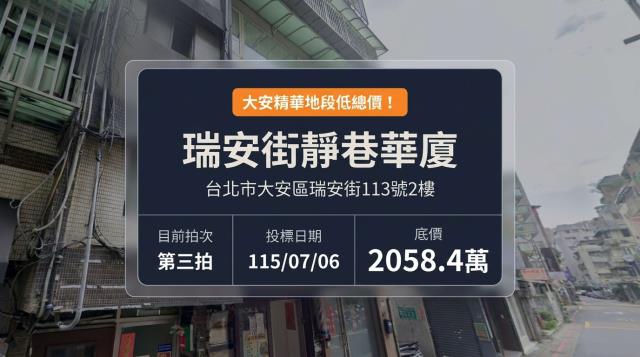台北大安區拍賣華廈-1
