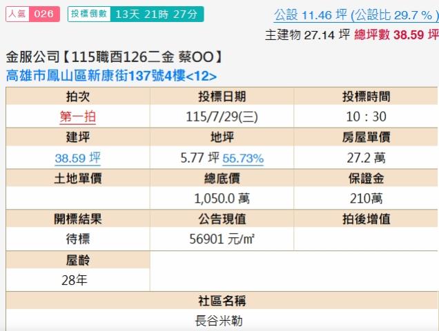 高雄鳳山大樓法拍-2