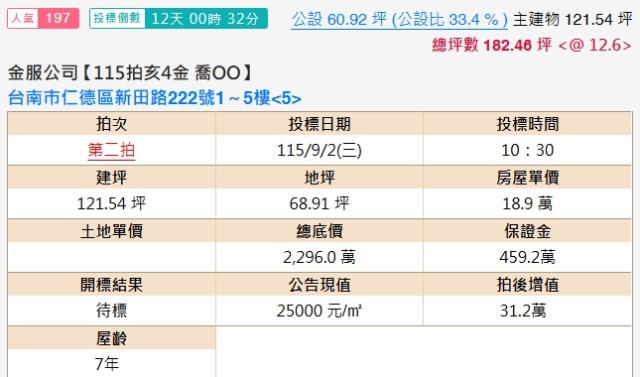 台南仁德法拍透天-2