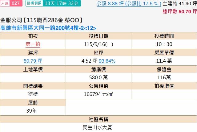 高雄拍賣華廈-2